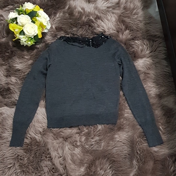 J.Crew Merino Wool Sequined Chiffon Cardigan NWT ♥ - Picture 4 of 7